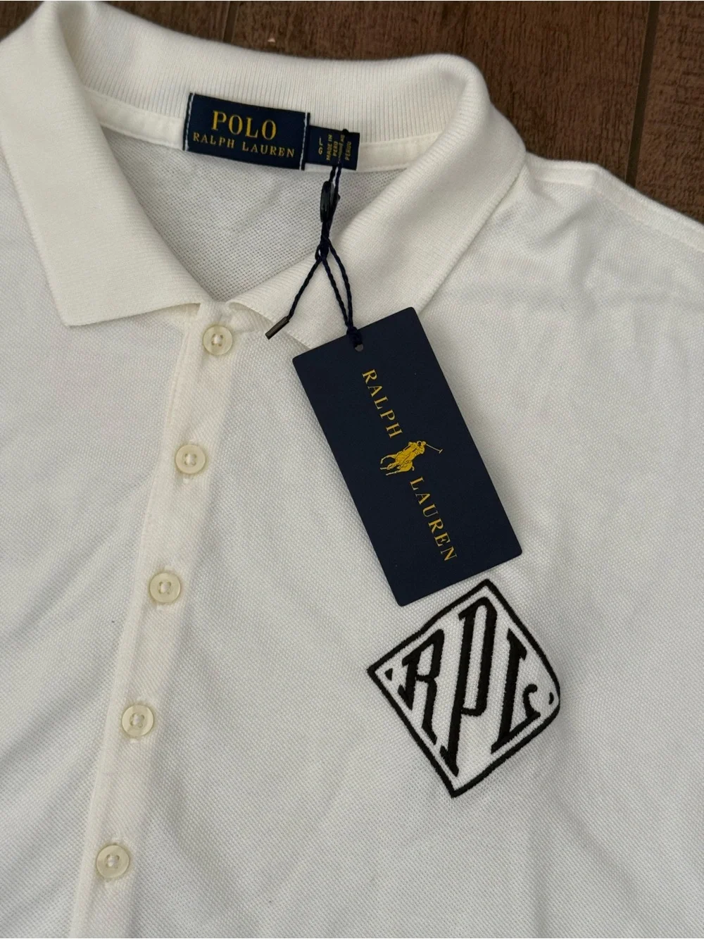 Polo by Ralph Lauren White Men's Short-Sleeve Polo with Chest Crest